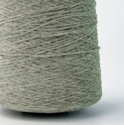 Glitter chenille fils 95 polyester 5 sliver Ne 12NM teinté et blanc brut anti-pilling
