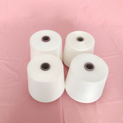 Tissus à tricoter à la crochetée mélangée à l'acrylique à la traction, fils spandex à 35% de lait 18S/2