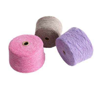 Spandex 18S/2 Macrame brut 100% Tensibilité Couleur résistante Qualité Nylon 35% coton mélangé Fils acryliques mous en spatule pour le tissage