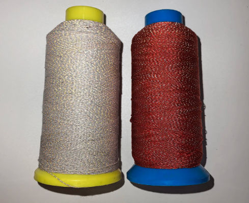 350D fil réfléchissant de broderie grise pour tricotage vêtements de sécurité fil de couture réfléchissant