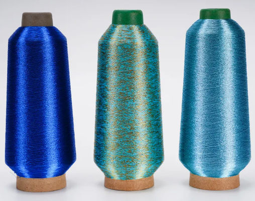 Tissus japonais de fil métallique pur Broderie de fil Lurex Fil de polyester Fil d'or