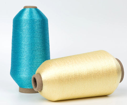 150d 5000y 128g Fil de broderie en fil métallique rayonné non tordu pour machine
